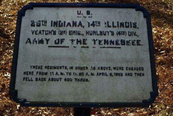 U.S. 25TH INDIANA, 14TH ILLINOIS MEMORIAL PLAQUE