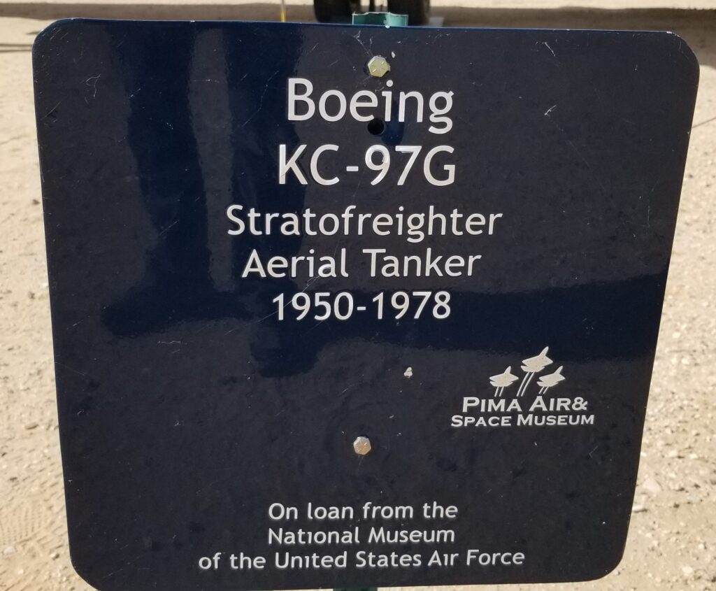 BOEING KC-97G STRATOFREIGHTER AERIAL TANKER MEMORIAL AIRCRAFT PLAQUE