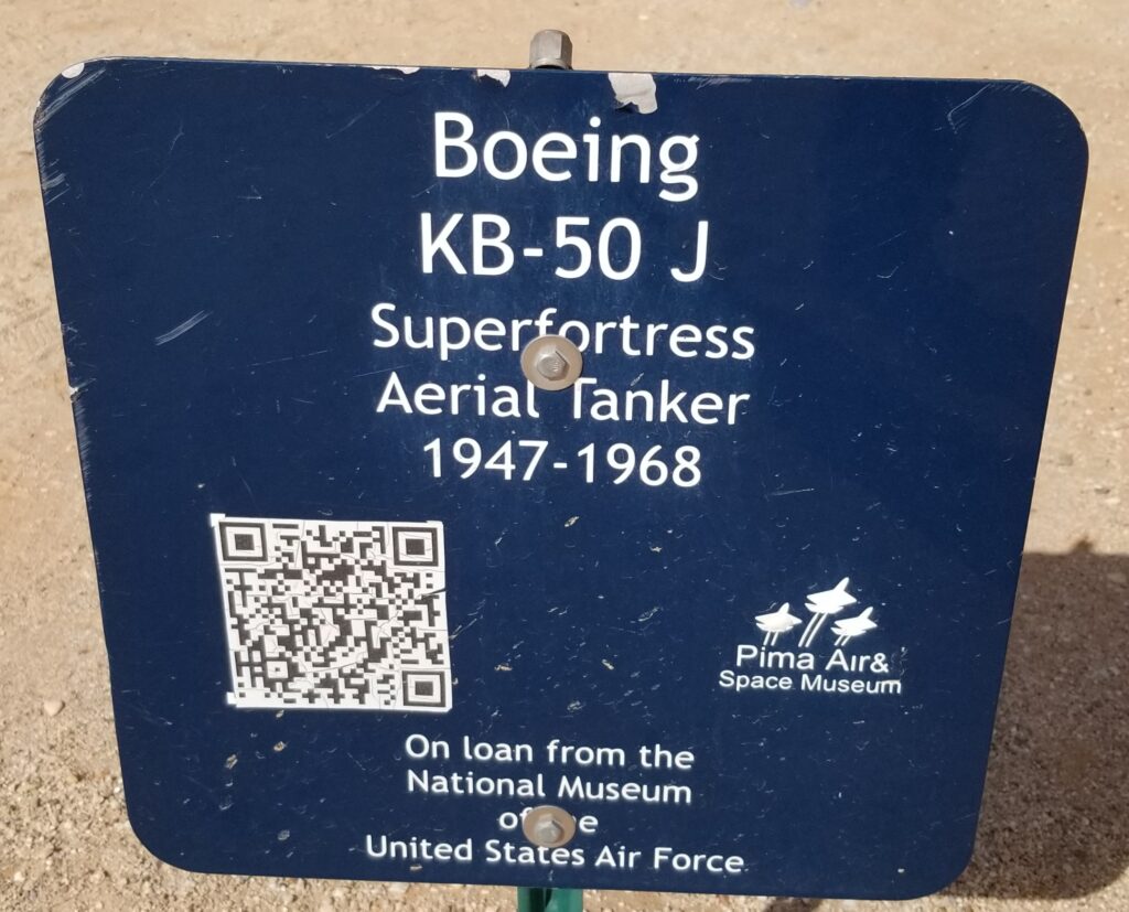 BOEING KB-50 J SUPERFORTRESS AERIAL TANKER MEMORIAL AIRCRAFT PLAQUE