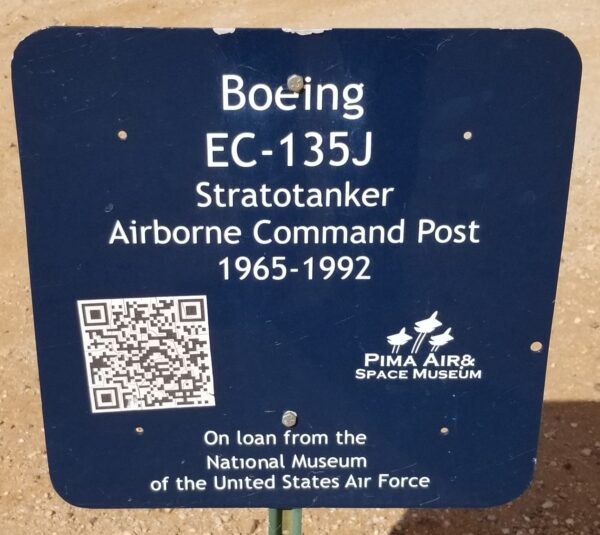 BOEING EC-135J STRATORTANKER MEMORIAL AIRCRAFT PLAQUE