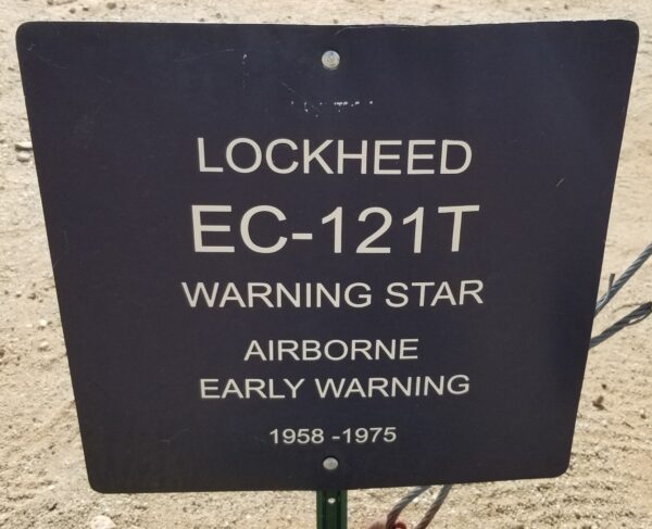 LOCKHEED EC-121T WARNING STAR MEMORIAL AIRCRAFT PLAQUE