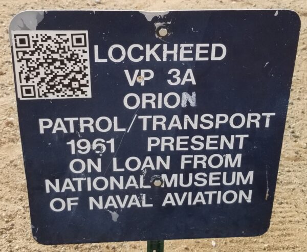 LOCKHEED VP3A ORION PARTOL/TRANSPORT MEMORIAL AIRCRAFT PLAQUE