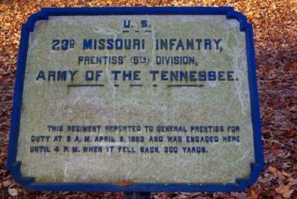 U.S. 23D MISSOURI INFANTRY MEMORIAL PLAQUE III