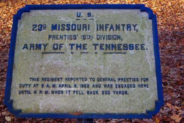 U.S. 23D MISSOURI INFANTRY MEMORIAL PLAQUE III