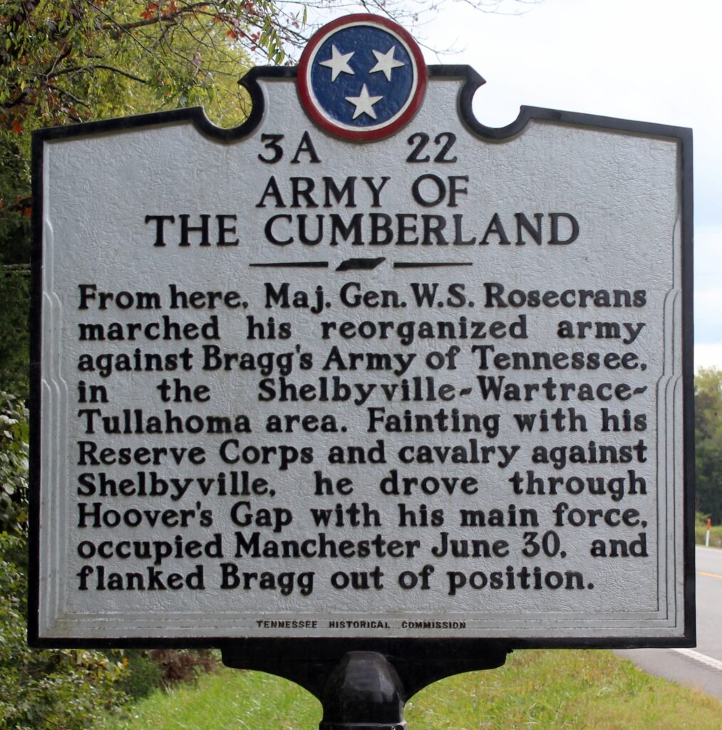 ARMY OF THE CUMBERLAND WAR MEMORIAL MARKER VI
