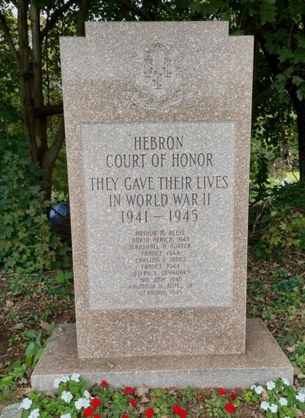HEBRON COURT OF HONOR WAR MEMORIAL