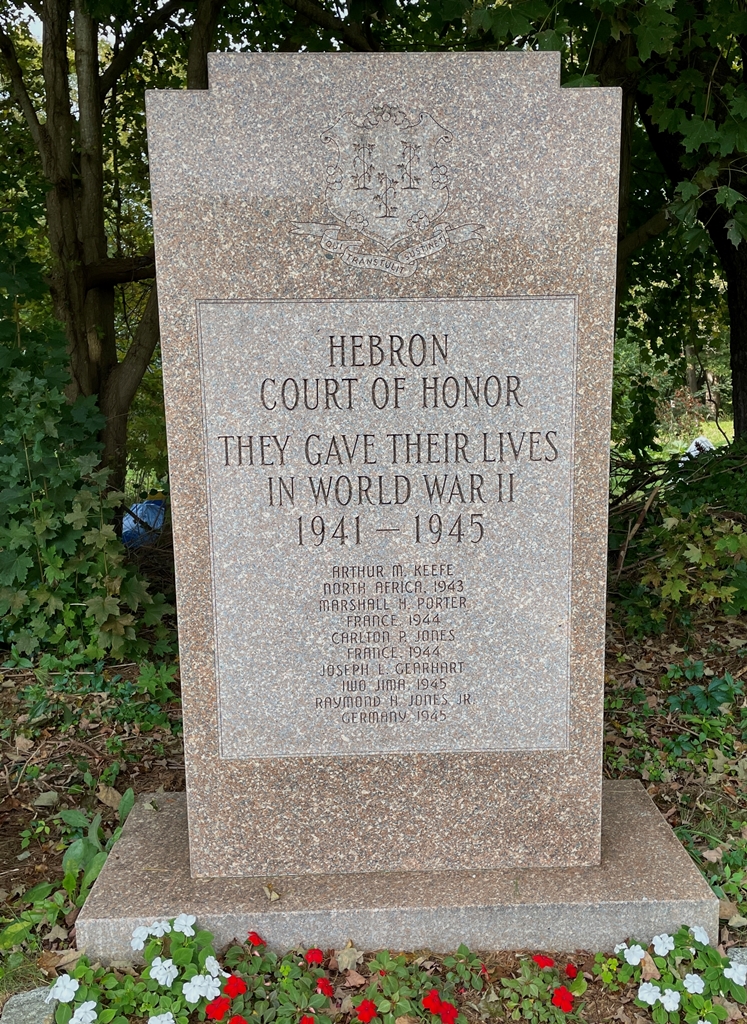 HEBRON COURT OF HONOR WAR MEMORIAL