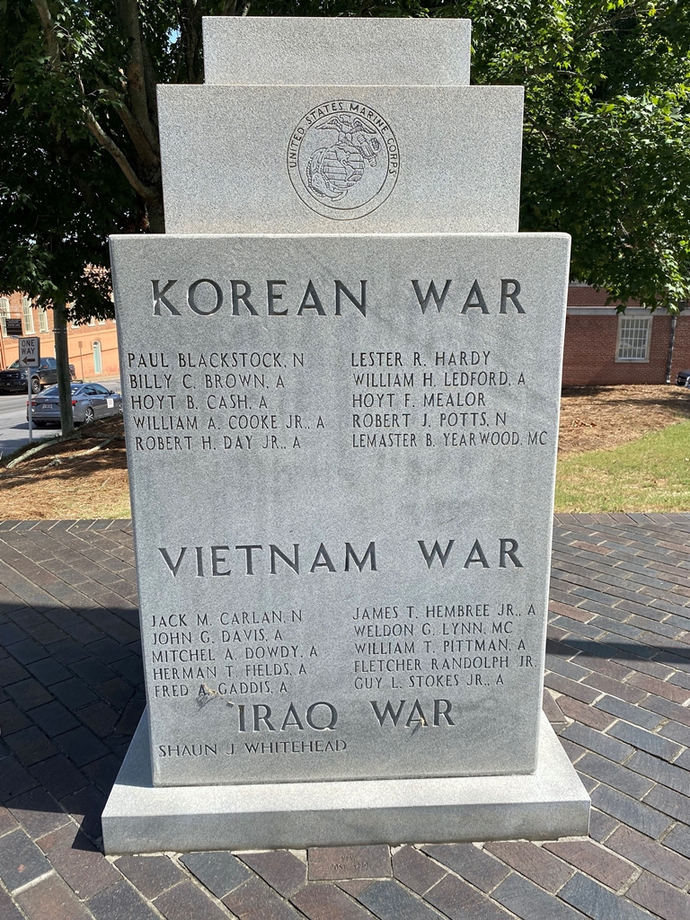 JACKSON COUNTY SUPREME SACRIFICE WAR MEMORIAL SIDE D