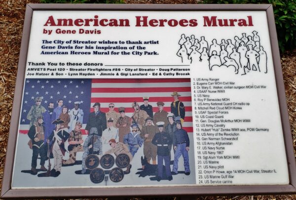 AMERICAN HEROES MURAL PLAQUE
