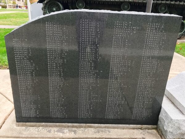 SPRING VALLEY WORLD WAR II MEMORIAL STONE A