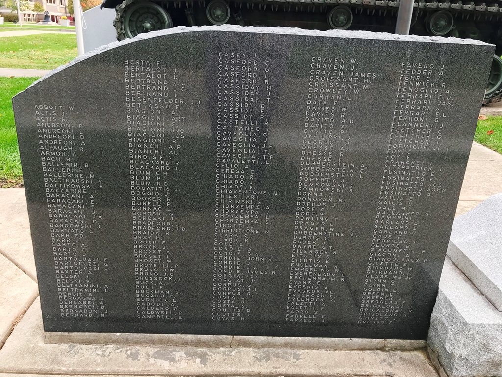 SPRING VALLEY WORLD WAR II MEMORIAL STONE A