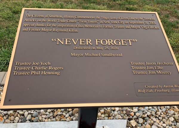 THE SEPTEMBER 11 MEMORIAL WALKWAY OF SOUTHERN ILLINOIS PLAQUE C