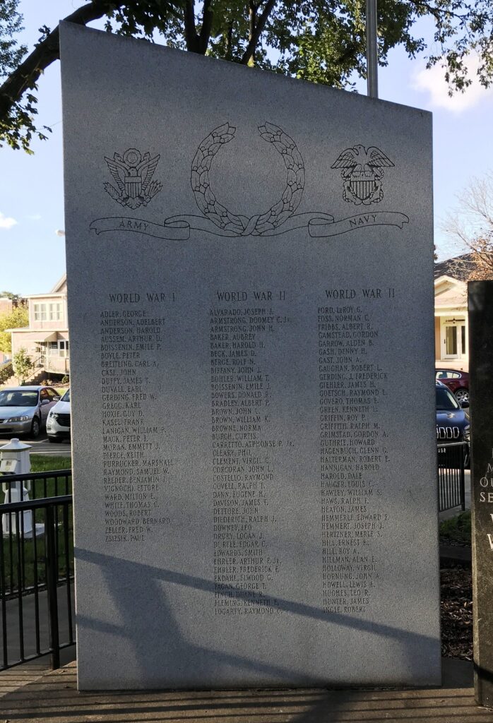 OTTAWA WAR VETERANS MEMORIAL LEFT STONE