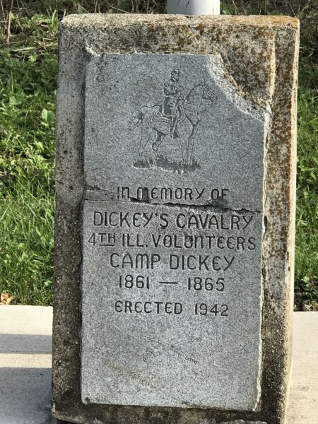 DICKEY’S CLAVALRY 4TH ILL. VOLUNTEERS WAR MEMORIAL