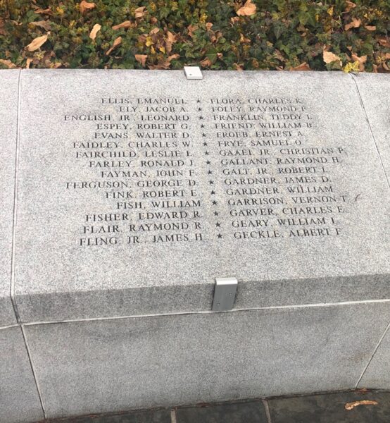 MARYLANDERS KOREAN WAR VETERANS MEMORIAL STONE F