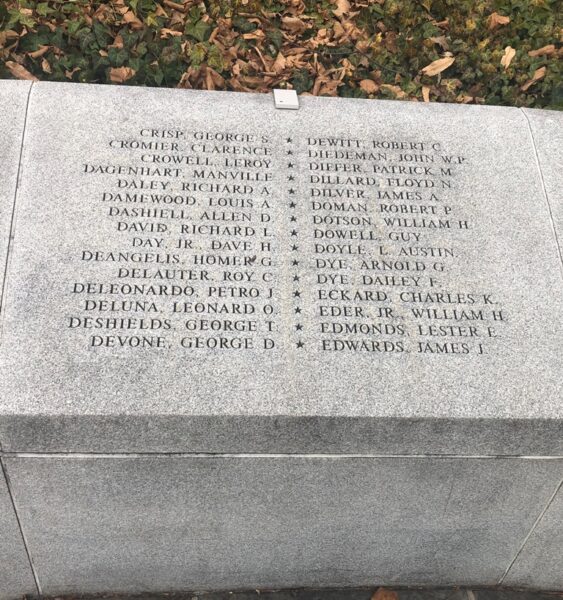 MARYLANDERS KOREAN WAR VETERANS MEMORIAL STONE E