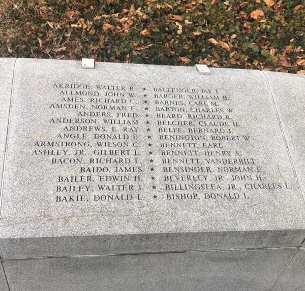 MARYLANDERS KOREAN WAR VETERANS MEMORIAL STONE B
