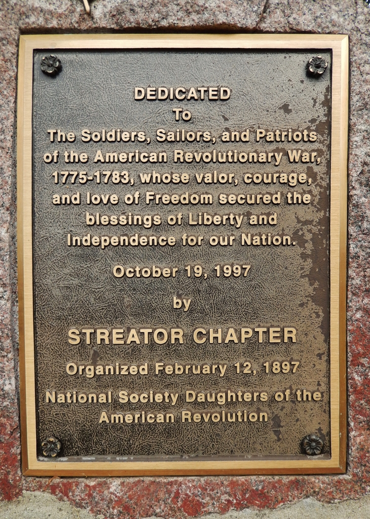 SOLDIERS, SAILORS AND PATRIOTS OF THE AMERICAN REVOLUTIONARY WAR MEMORIAL PLAQUE