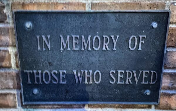 OMER VETERANS MEMORIAL BELL PLAQUE