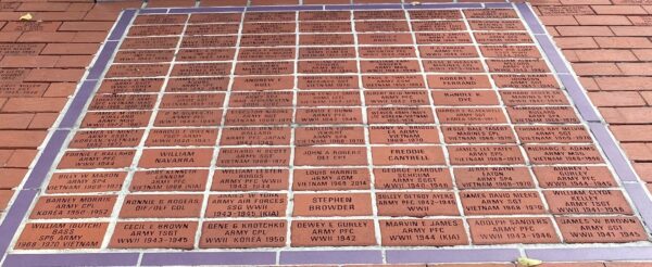 MILITARY ORDER OF PURPLE HEART CHAPTER 813 MEMORIAL BRICKS