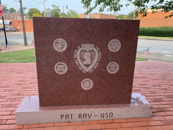 CORINTH COMBAT WOUNDED VETERANS MEMORIAL BACK