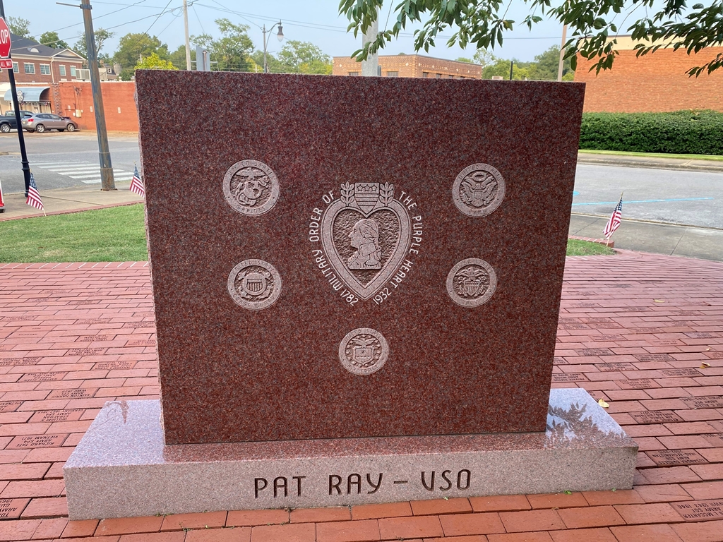 CORINTH COMBAT WOUNDED VETERANS MEMORIAL BACK