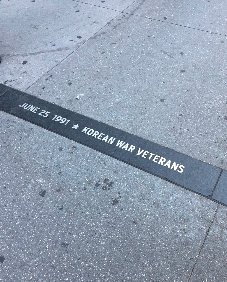 JUNE 25, 1991 KOREAN WAR VETERANS SIDEWALK MEMORIAL
