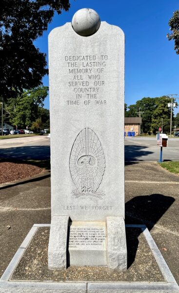 HALIFAX-NORTHAMPTON COUNTY VETERANS COUNCIL WAR VETERANS MEMORIAL