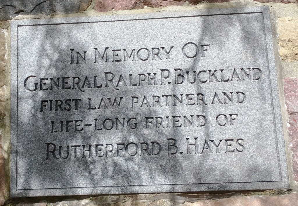 IN MEMORY OF GENERAL RALPH P. BUCKLAND WAR MEMORIAL STONE