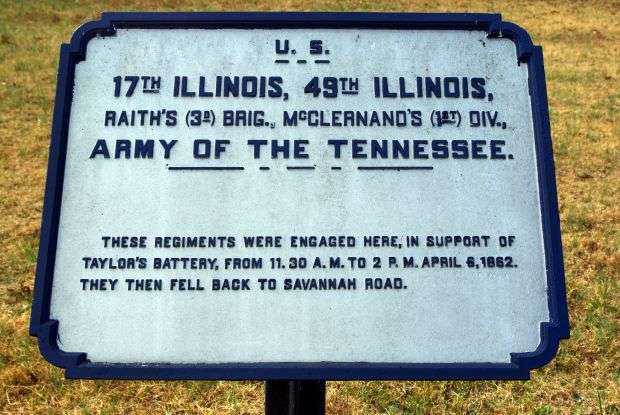 U.S. 17TH ILLINOIS, 49TH ILLINOIS MEMORIAL PLAQUE II