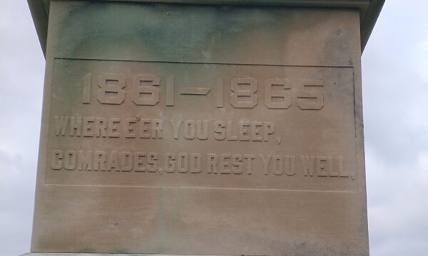 CITIZENS OF WESTON CIVIL WAR MEMORIAL SIDE B