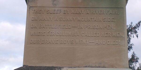 CITIZENS OF WESTON CIVIL WAR MEMORIAL SIDE A