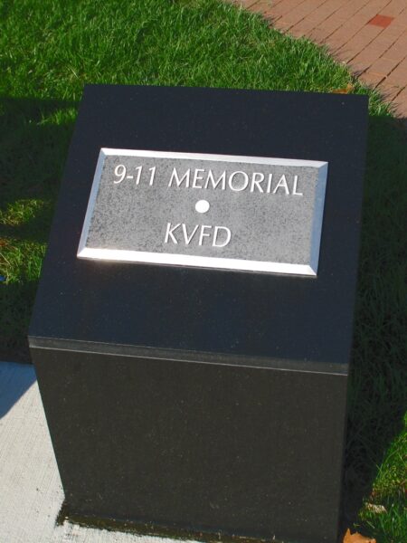 9-11 MEMORIAL KVFD PLAQUE