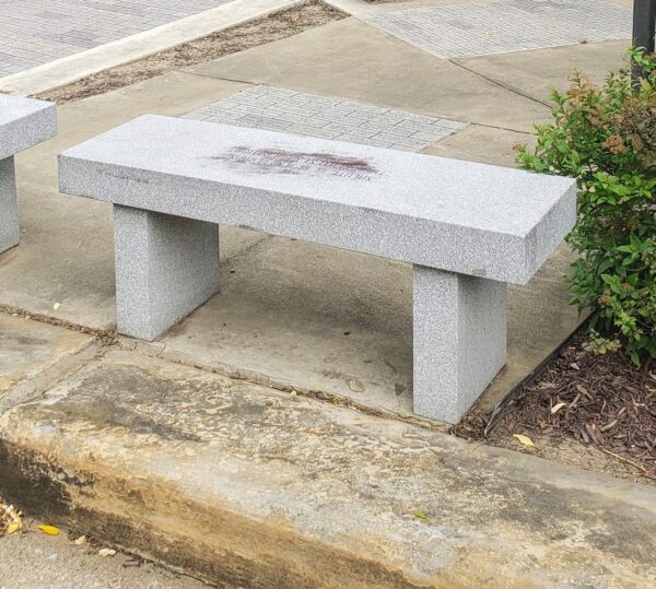 SALUTE W. W. II VETERANS MEMORIAL BENCH