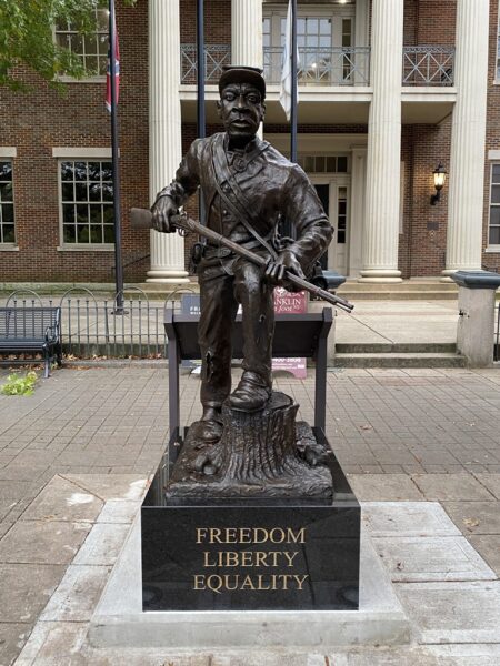 UNITED STATES COLORED TROOPS FREEDOM LIBERTY EQUALITY WAR MEMORIAL