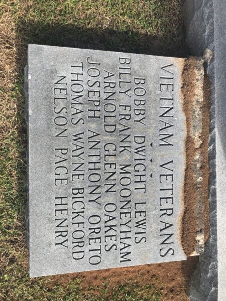 BLEDSOE COUNTY VETERANS MEMORIAL STONE B
