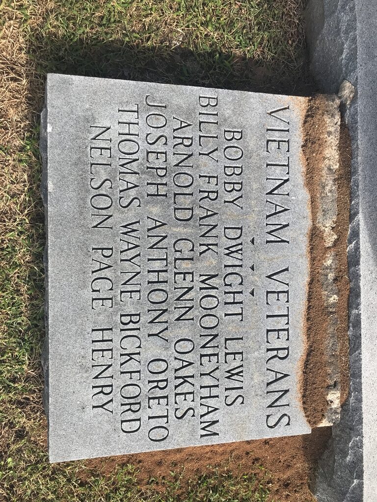 BLEDSOE COUNTY VETERANS MEMORIAL STONE B
