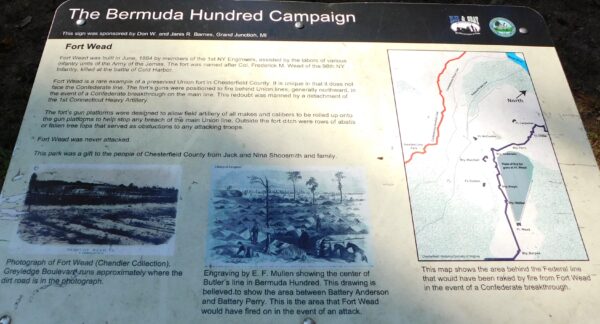 THE BERMUDA HUNDRED CAMPAIGN WAR MEMORIAL PANEL