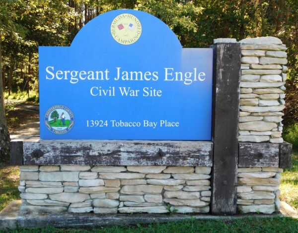 SERGEANT JAMES ENGLE MEDAL OP HONOR WAR MEMORIAL MARKER