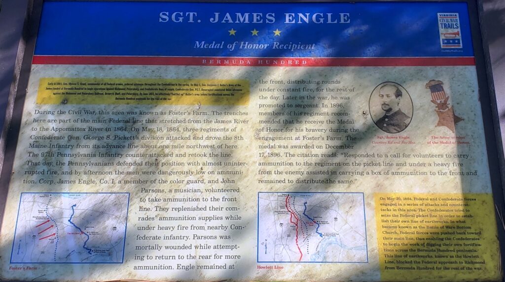 SGT. JAMES ENGLE MEDAL OF HONOR WAR MEMORIAL PLAQUE