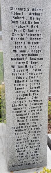 CHAPTER 418 COMBAT WOUNDED WAR MEMORIAL RIGHT SIDE