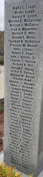 CHAPTER 418 COMBAT WOUNDED WAR MEMORIAL LEFT SIDE