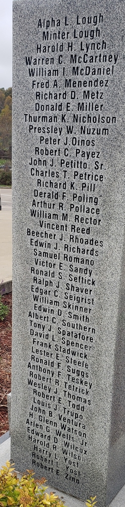 CHAPTER 418 COMBAT WOUNDED WAR MEMORIAL LEFT SIDE