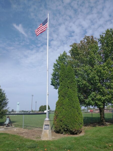 HARLAN PARK VETERANS MEMORIAL FLAGPOLE