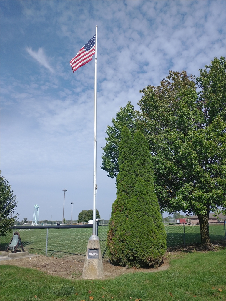 HARLAN PARK VETERANS MEMORIAL FLAGPOLE