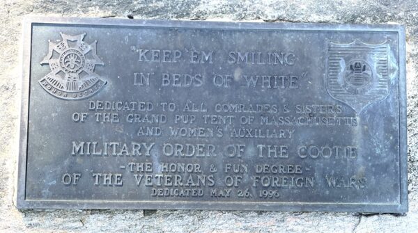 MASSACHUSETTS NATIONAL CEMETERY MILITARY ORDER OF THE COOTIE VETERANS MEMORIAL  PLAQUE