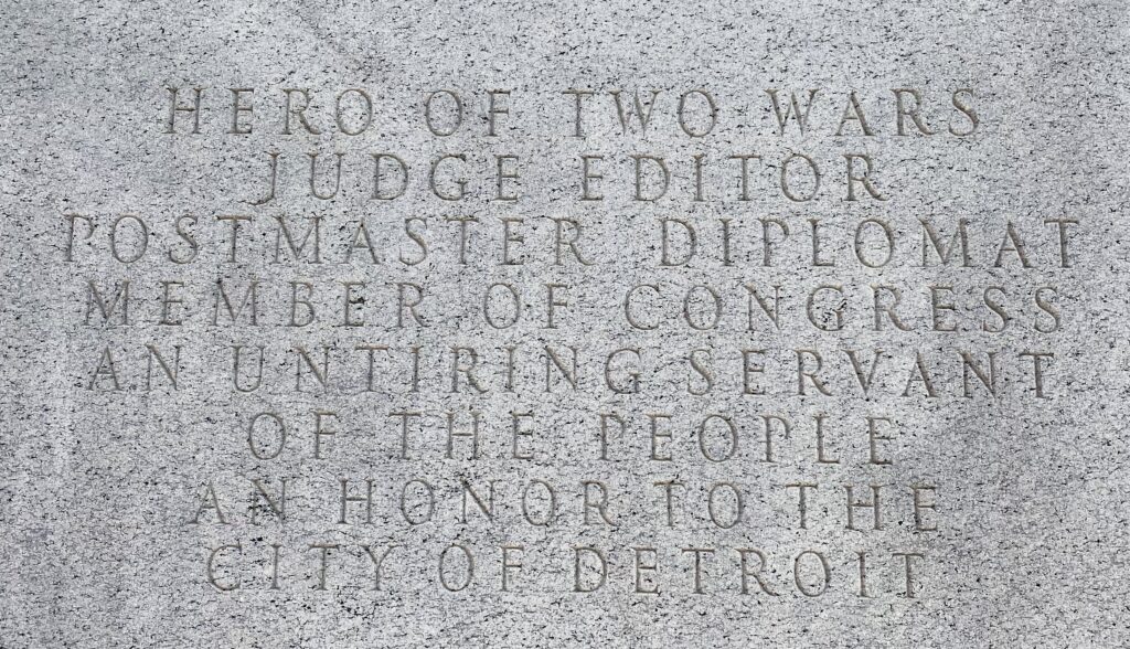 MAJOR GENERAL ALPHEUS STARKEY WILLIAMS WAR MEMORIAL STONE A