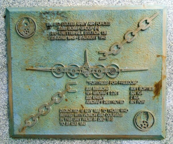 388TH BOMB GROUP (H) WAR MEMORIAL PLAQUE