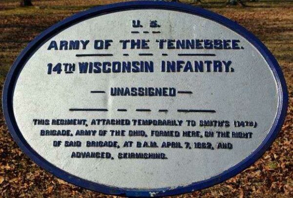 U.S. 14TH WISCONSIN INFANTRY MEMORIAL PLAQUE II