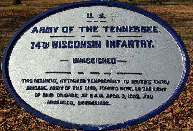 U.S. 14TH WISCONSIN INFANTRY MEMORIAL PLAQUE II